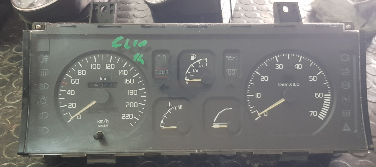 Quadro strumenti / Contachilometri Renault Clio I 1.4